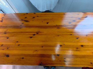 Mesa de madera rústica 2.40x0.90