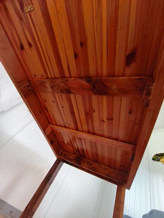 Mesa de madera rústica 2.40x0.90