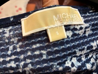 Blusa Michael Kors Talla S Floral Azul