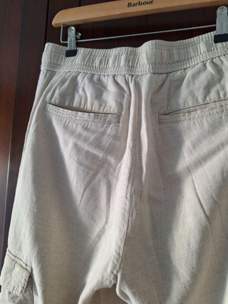 PANTALONI DI LINO BIANCHI DA UOMO