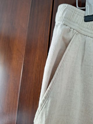 PANTALONI DI LINO BIANCHI DA UOMO