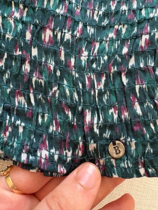 Blusa asimétrica Brownie verde