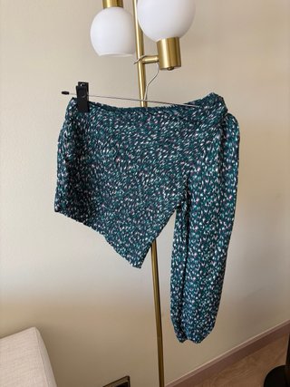 Blusa asimétrica Brownie verde
