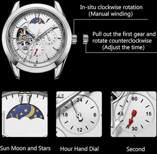 Reloj Mecánico Automático Luminoso Hombre