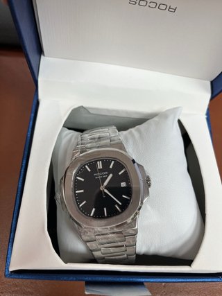 Reloj ROCOS Negro y Plateado#892929