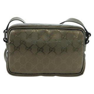 GUCCI GG Implementation Shoulder Bag PVC Gray
