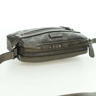 GUCCI GG Implementation Shoulder Bag PVC Gray