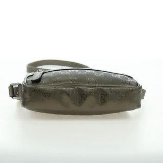 GUCCI GG Implementation Shoulder Bag PVC Gray