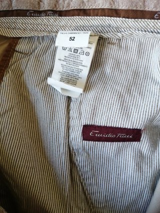 Pantaloni corti Emidio Tucci beige da uomo