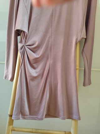 Vestido Zara Lila Manga Larga