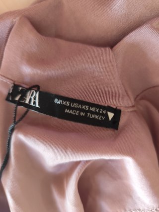 Vestido Zara Lila Manga Larga