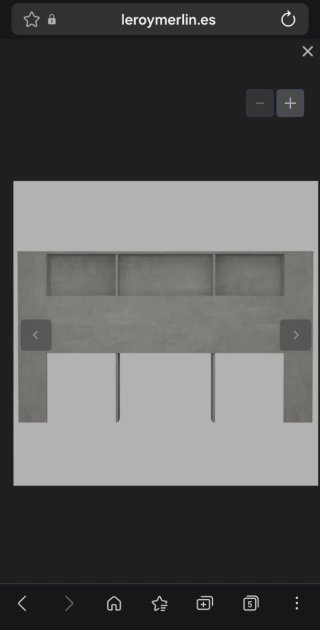 NUEVO Cabecero Cama Gris 180x18.5x104.5