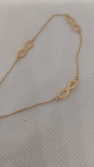 Pulsera oro infinito