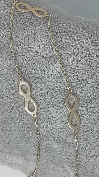 Pulsera oro infinito