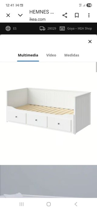 Cama nido de madera