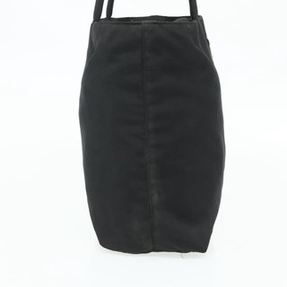 PRADA Tote Bag Nylon Black Silver Auth bs34741 -