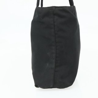 PRADA Tote Bag Nylon Black Silver Auth bs34741 -