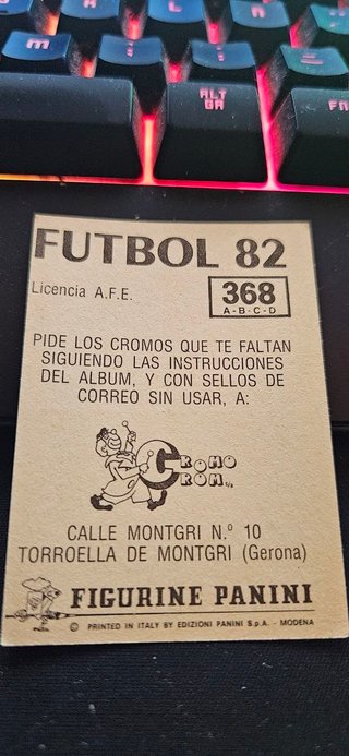 Lote 144 cromos Panini Fútbol 82 - Originales