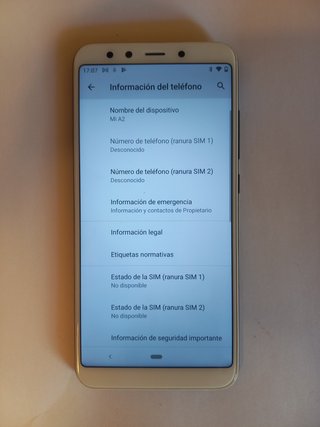 XIAOMI MI A2 (TF, REACONDICIONADO) 4GB RAM 64GB AL