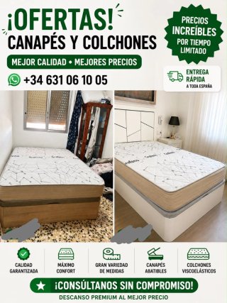 Canapés y colchones ofertas