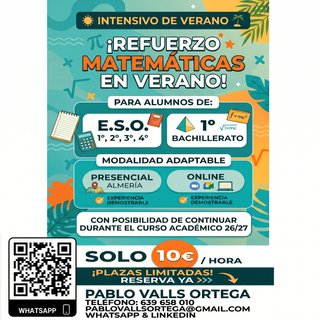 CLASES PARTICULARES MATEMÁTICAS