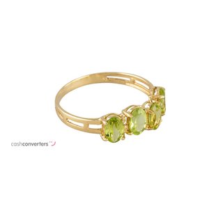 anillo oro 18k con piedra con circonita t. 20 (19,1 mm)