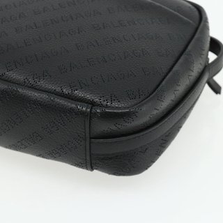 BALENCIAGA Every Day Shoulder Bag Leather Black