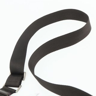 PRADA Shoulder Bag Nylon Khaki Silver Auth