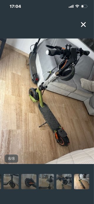 Patinete eléctrico verde