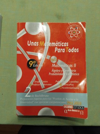 Unas Matemáticas Para Todos