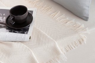 Colcha Todocama Espiga 180x260 Crema