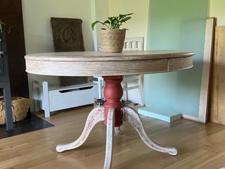 Mesa comedor vintage restaurada