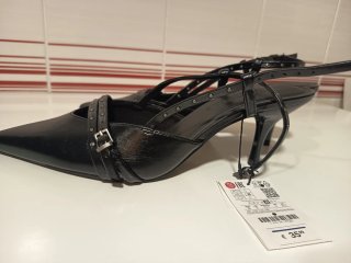 Zapatos de tacón negros mujer talla 39.pull&bear.