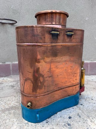 Mochila de fumigar 1960 nueva de cobre y laton