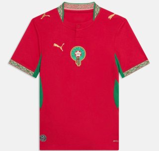 Camiseta Puma Mundial Marruecos Roja y Verde