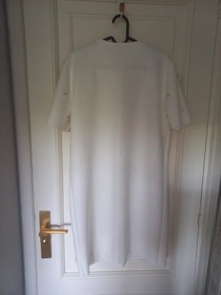 Vestido blanco con pedrería