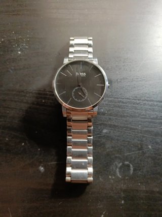Reloj Hugo Boss Negro y Plateado