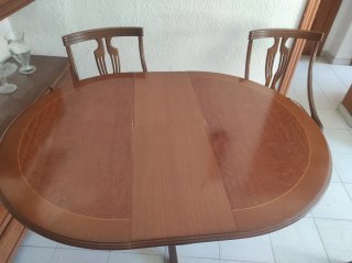 Conjunto mesa comedor extensible y 4 sillas