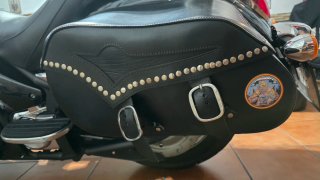 Alforjas cuero Kawasaki Vulcan