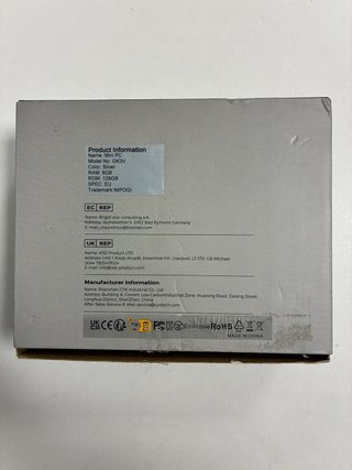 Mini PC Nipogi Plata Intel