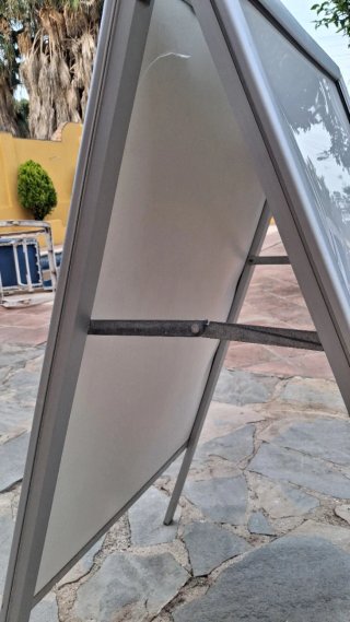 Caballete Publicitario Aluminio 2 Caras Plegable