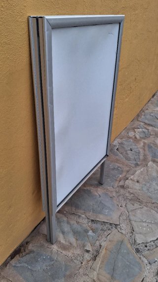Caballete Publicitario Aluminio 2 Caras Plegable