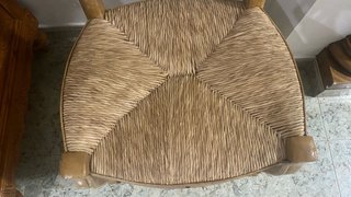 Silla de madera de olivo