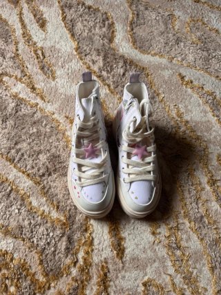 Zapatillas altas con plataforma y unicornios