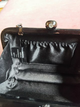 Bolso de fiesta negro Misako