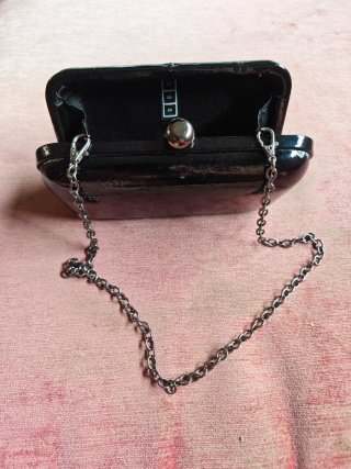 Bolso de fiesta negro Misako