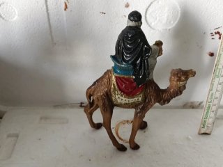 Statua presepe Re Magi cammello gesso