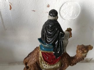 Statua presepe Re Magi cammello gesso