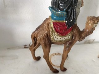 Statua presepe Re Magi cammello gesso