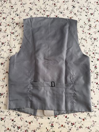 Chaleco de vestir gris TallaM para novio o padrino